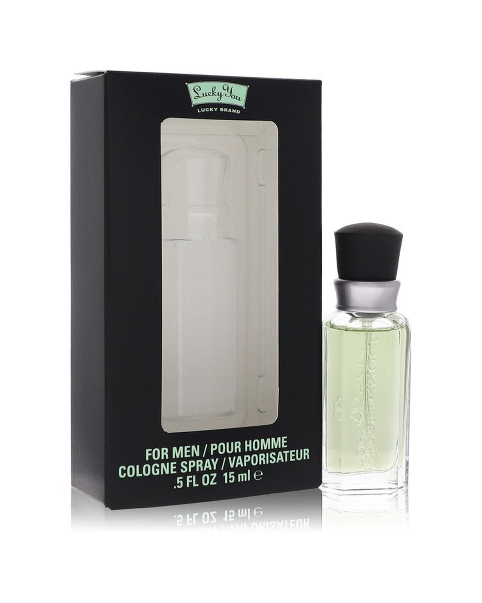 Liz Claiborne Lucky You Cologne bottle, compact travel size ideal for daily wear.