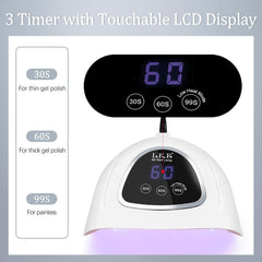 LKE UV Nail Lamp interior with evenly distributed beads ensures uniform curing.