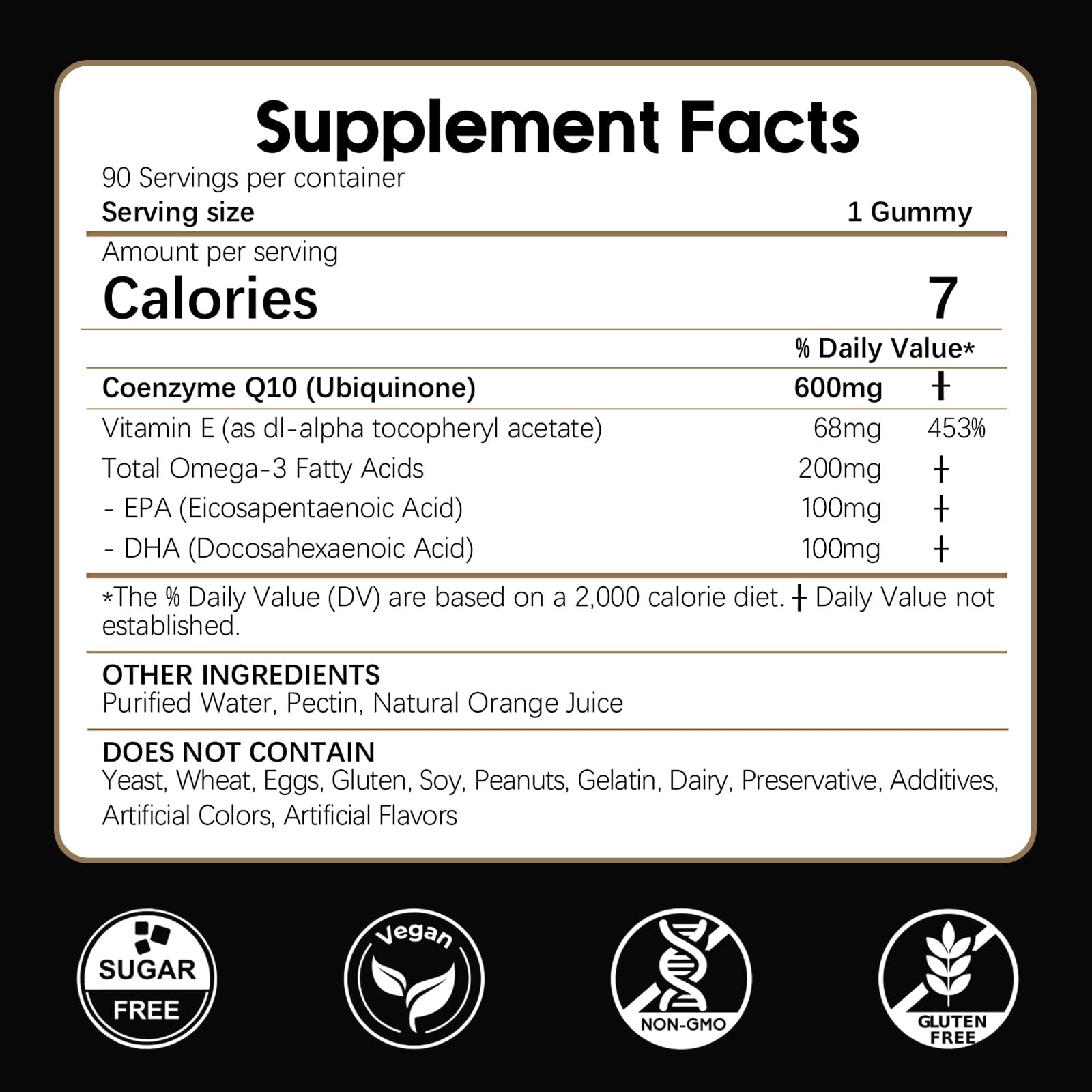 LKINT CoQ10 gummies orange flavor packaging to stay fresh on the go