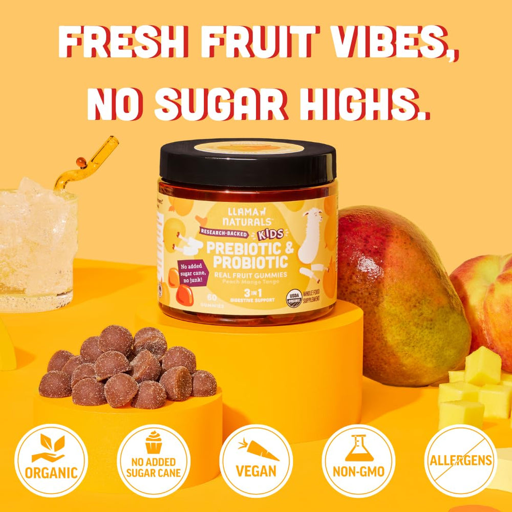 Dentist friendly kids probiotic gummies concept