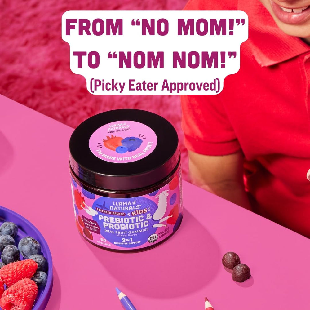 Vegan plant-based kids probiotic gummies