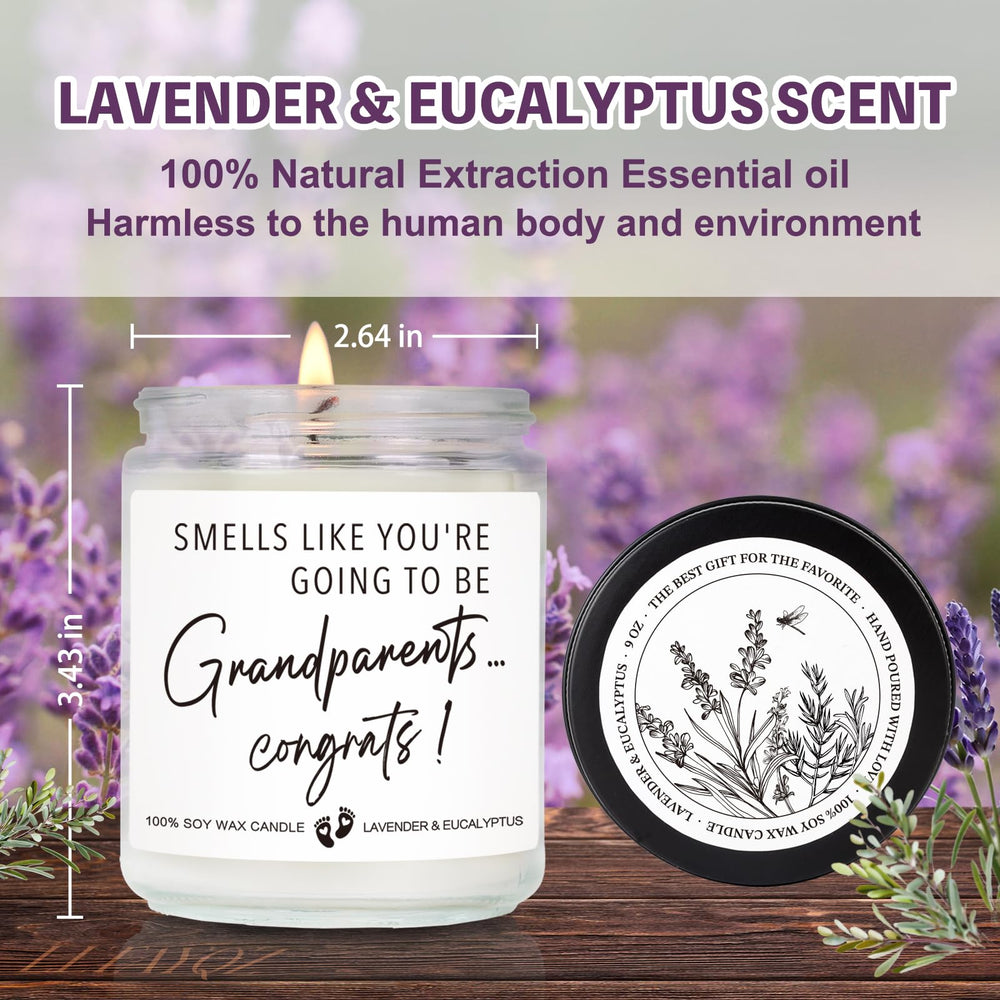 LLTAYQZ lavender eucalyptus candle close-up highlighting calming aroma.
