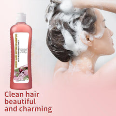 LMDGDS Onion Biotin Rosemary Shampoo after-use shine and soft hair texture.