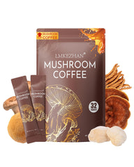 LMKEZHAN Mushroom Coffee box with 32 single-serve sticks