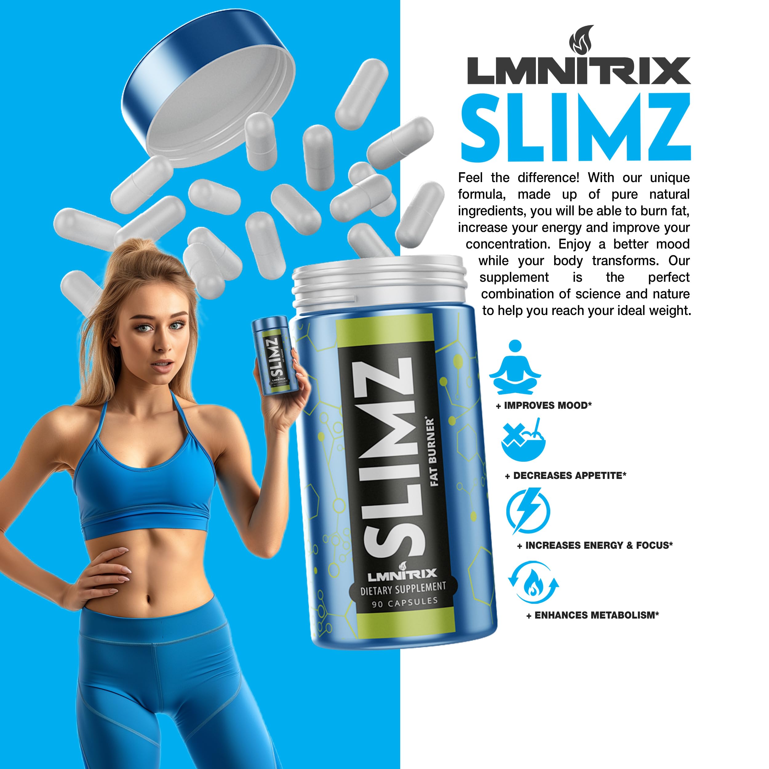 Active person exercising with SLIMZ as part of a routine