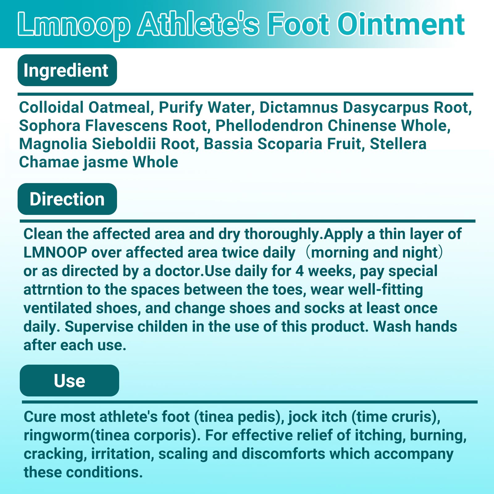 LMNOOP Dermatologist-recommended antifungal cream for trusted foot care.