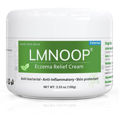 LMNOOP Eczema Cream tube ready for quick itch relief and skin hydration.