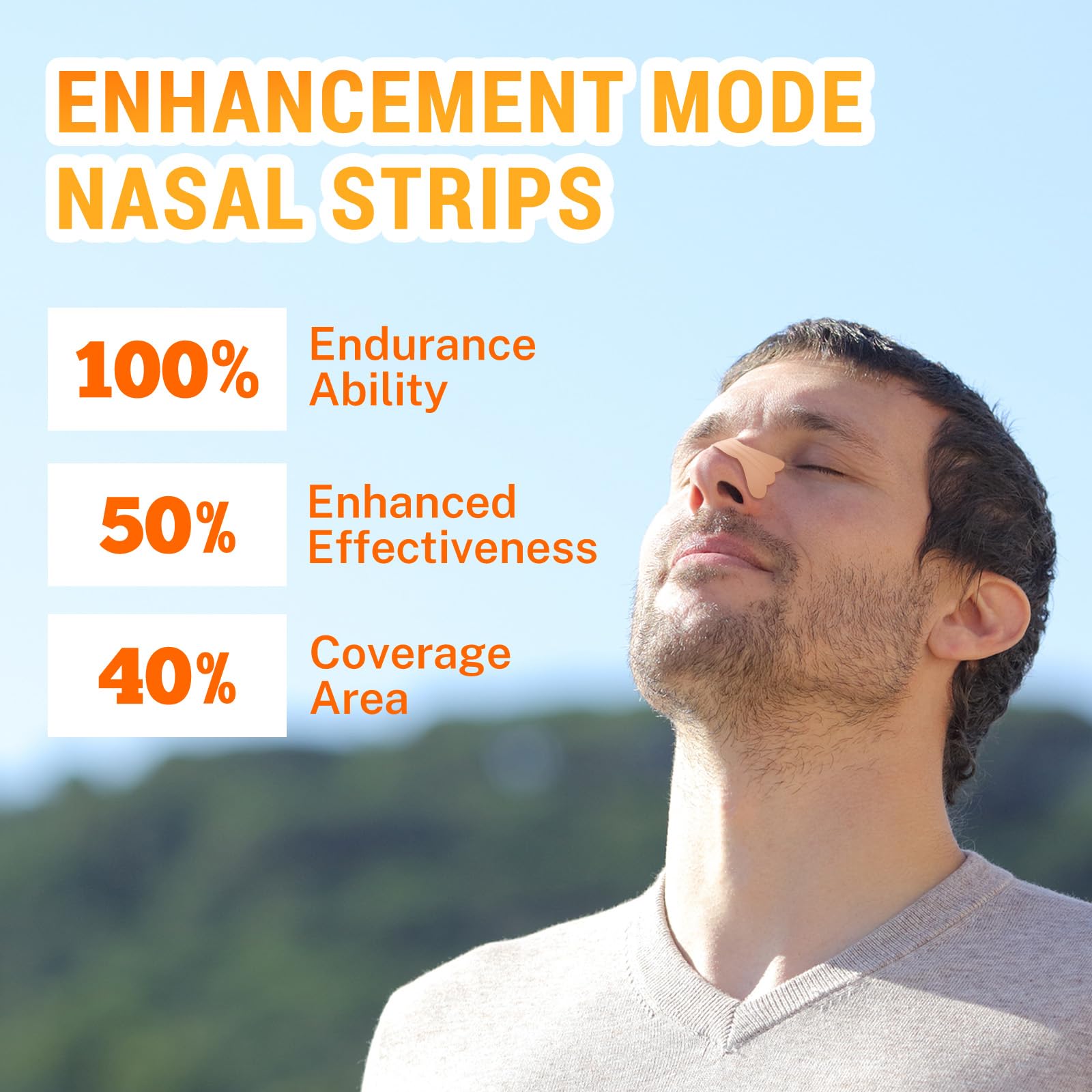 LMOHBJ comfort-design nasal strips with soft materials for gentle wear through the night
