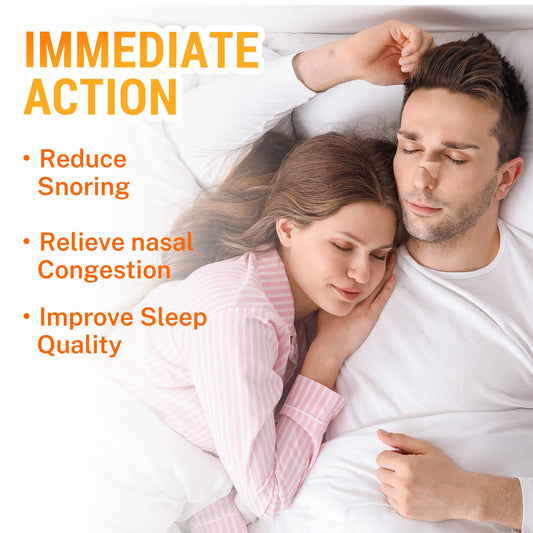 LMOHBJ nasal strips packaging showing travel-friendly sachets for restful sleep on the go