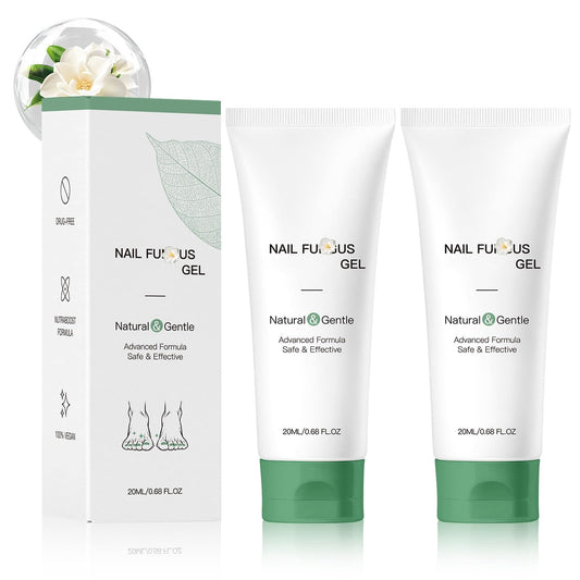 Lmoy nail repair gel 2pcs pack close-up showing compact bottles for on-the-go nail care.