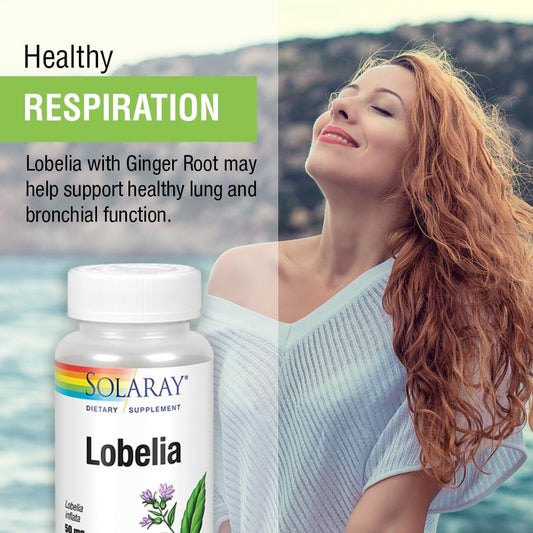 Lobelia aerial supplement with ginger for lung support