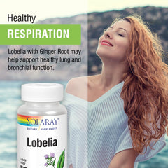 Lobelia aerial supplement with ginger for lung support