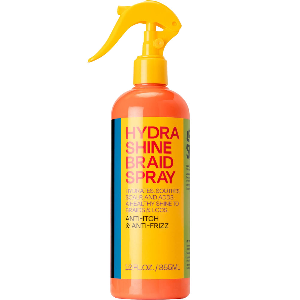 LOCK'N SLEEK Hydra Shine braid spray bottle delivers targeted moisture for braids