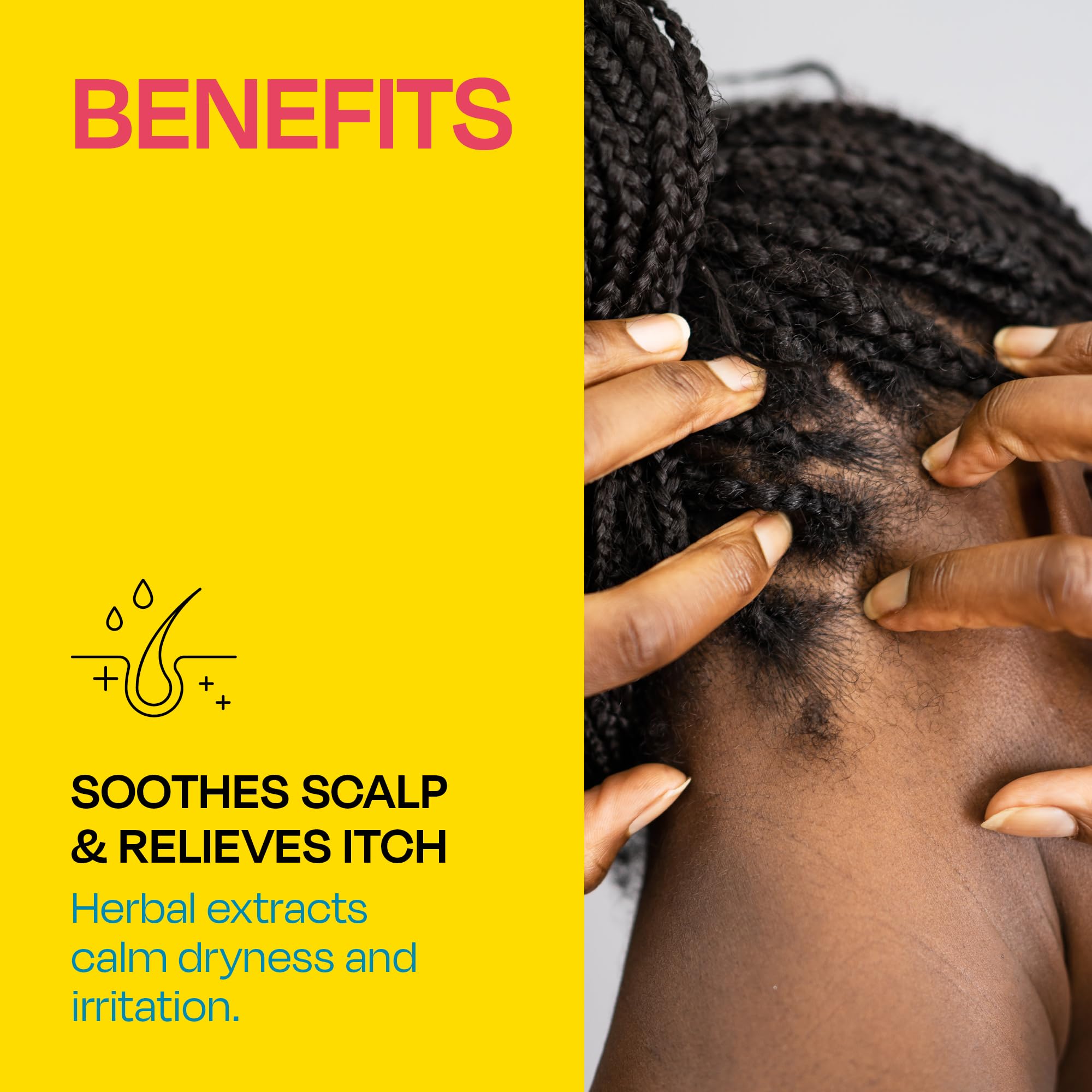 LOCK'N SLEEK Hydra Shine smooths edges and reduces flyaways on braids
