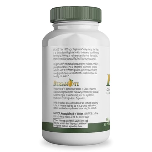 Citrus Bergamot capsules displayed next to bottle
