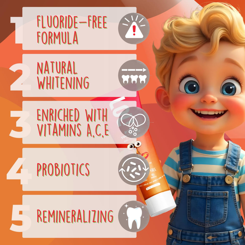 Probiotic toothpaste for kids with vitamins A C E