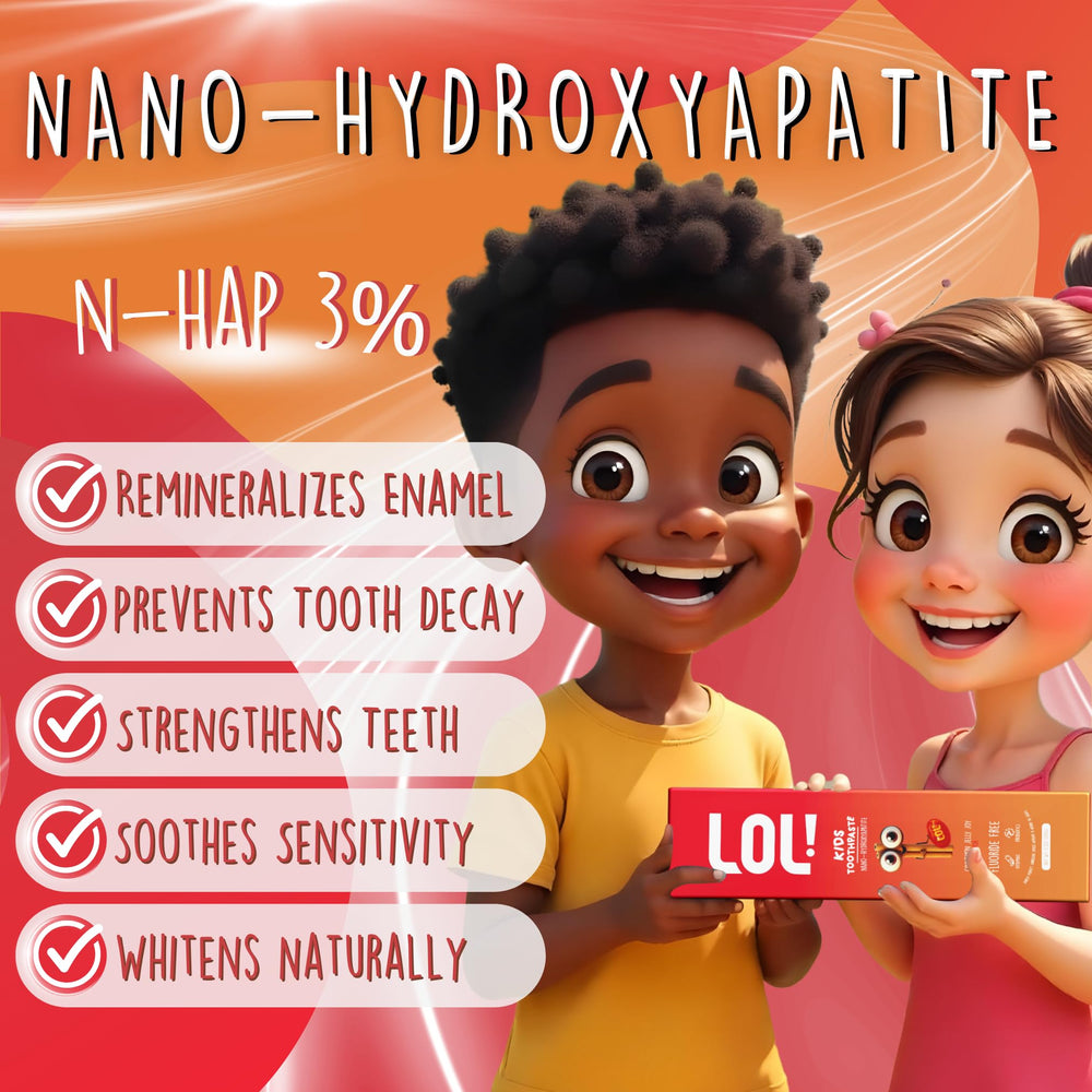 Fluoride-free toothpaste packaging close-up