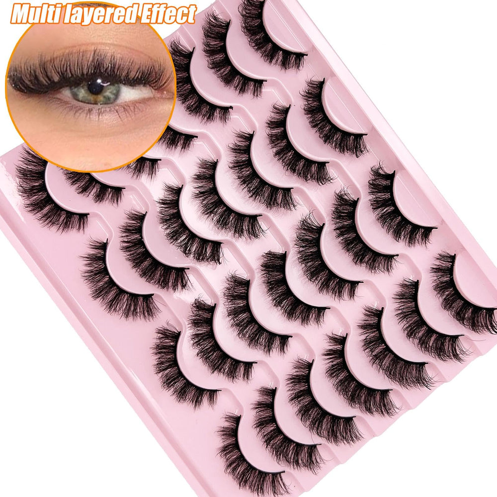 Loladook 3D faux mink lashes add subtle volume without stiffness.
