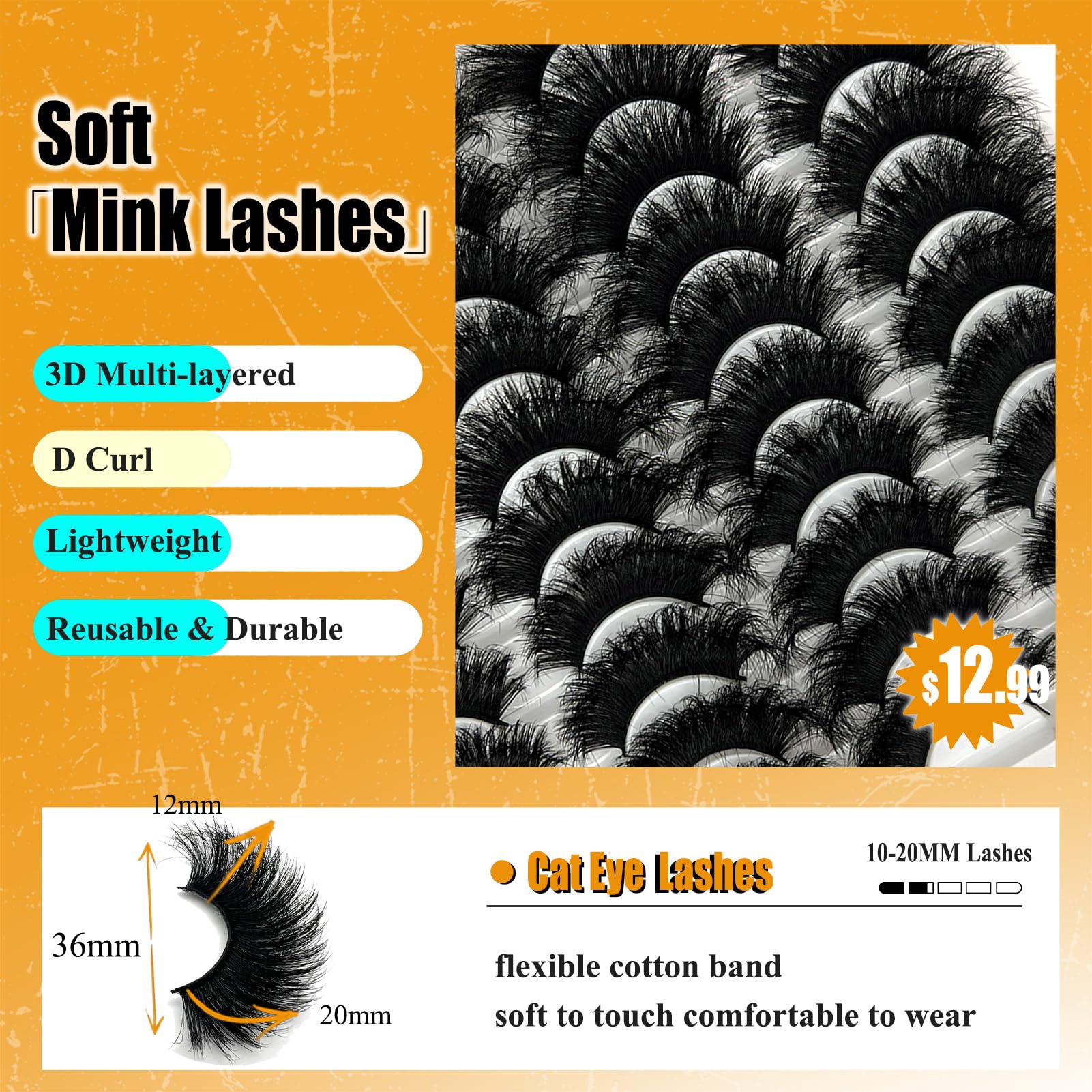loladook 3D multi-layer lashes dramatic look full volume