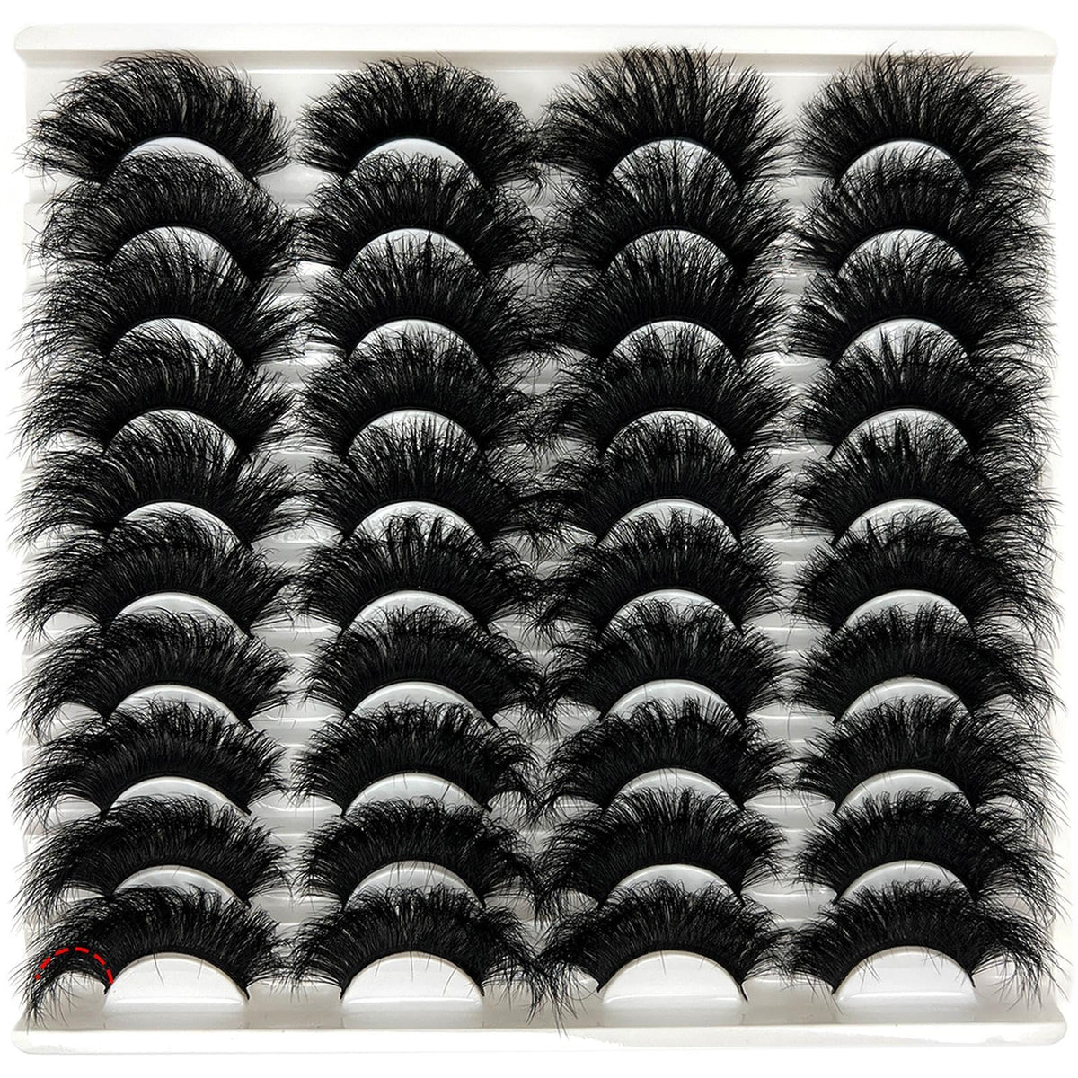 loladook mink lashes fluffy 3D volume 25mm cat eye for dramatic everyday looks