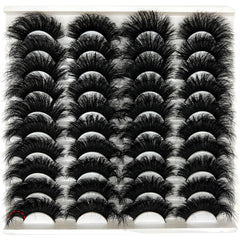 loladook mink lashes fluffy 3D volume 25mm cat eye for dramatic everyday looks