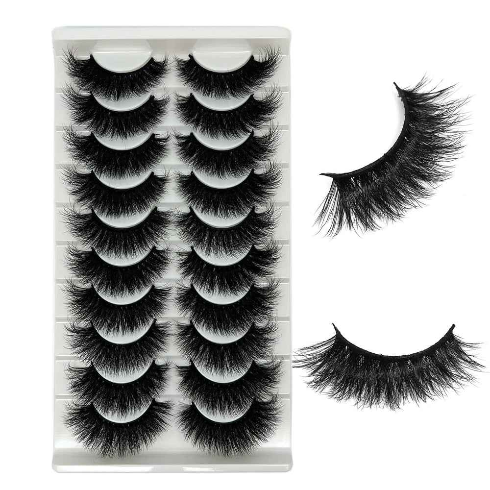 loladook mink lashes fluffy wispy 18mm for dramatic yet soft volume.