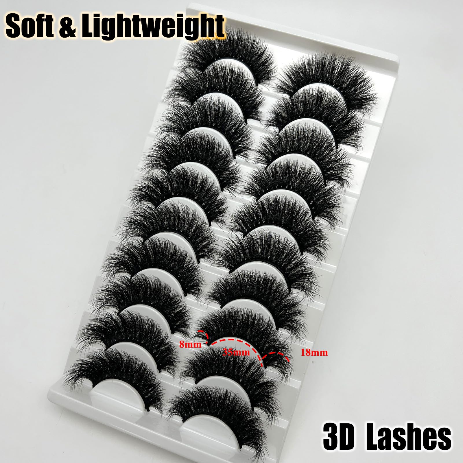 loladook natural-look lashes 18mm blend with your real lashes.