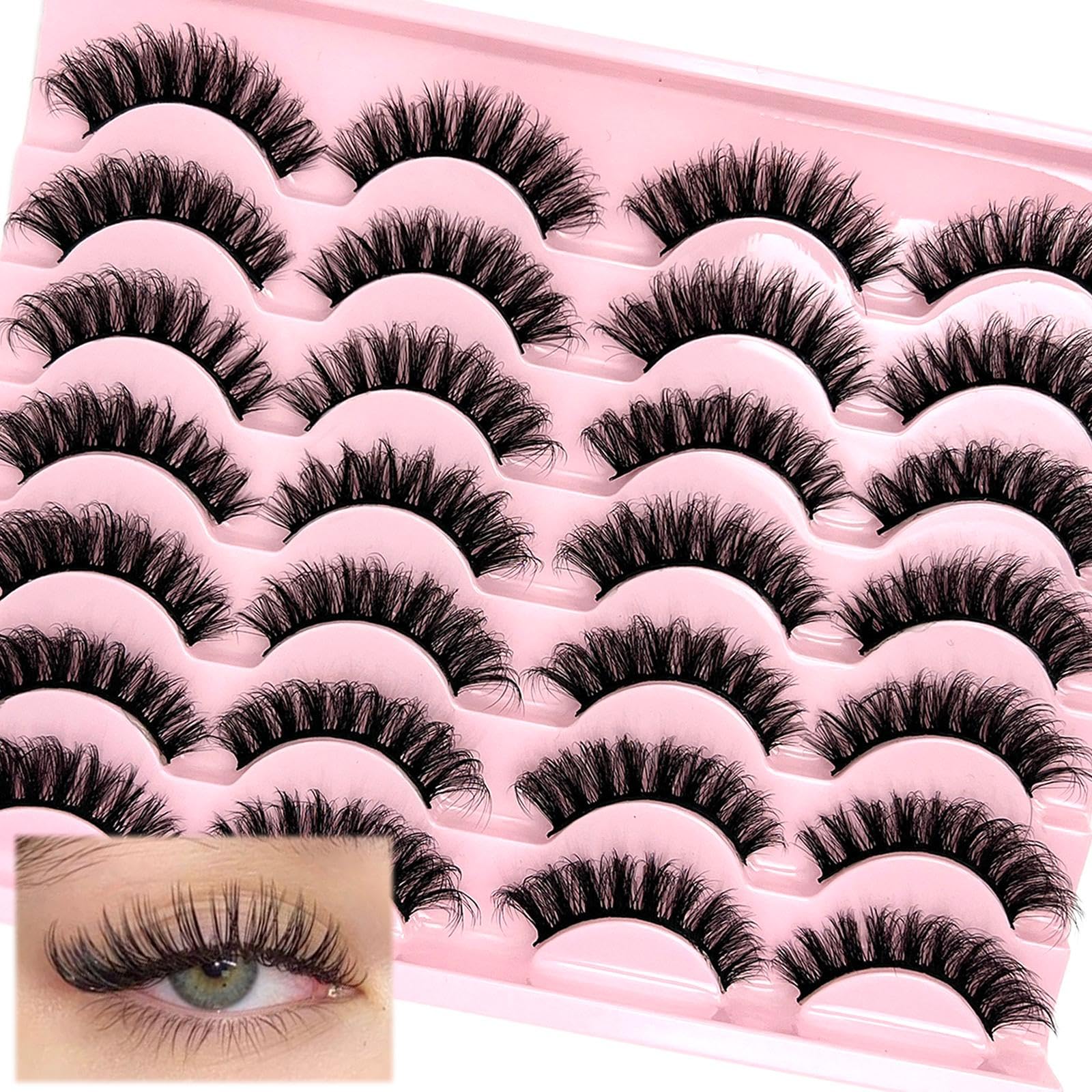 Loladook natural-look wispy short lashes for subtle daily definition