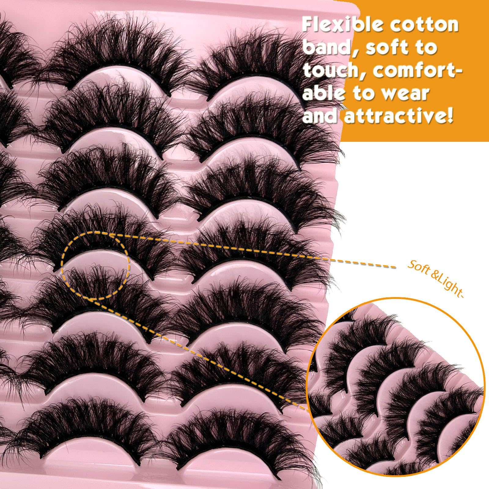 loladook reusable lashes 14-pairs for multiple occasions