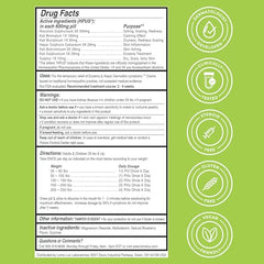 Loma Lux Eczema Pills Made in USA badge and safety labeling.