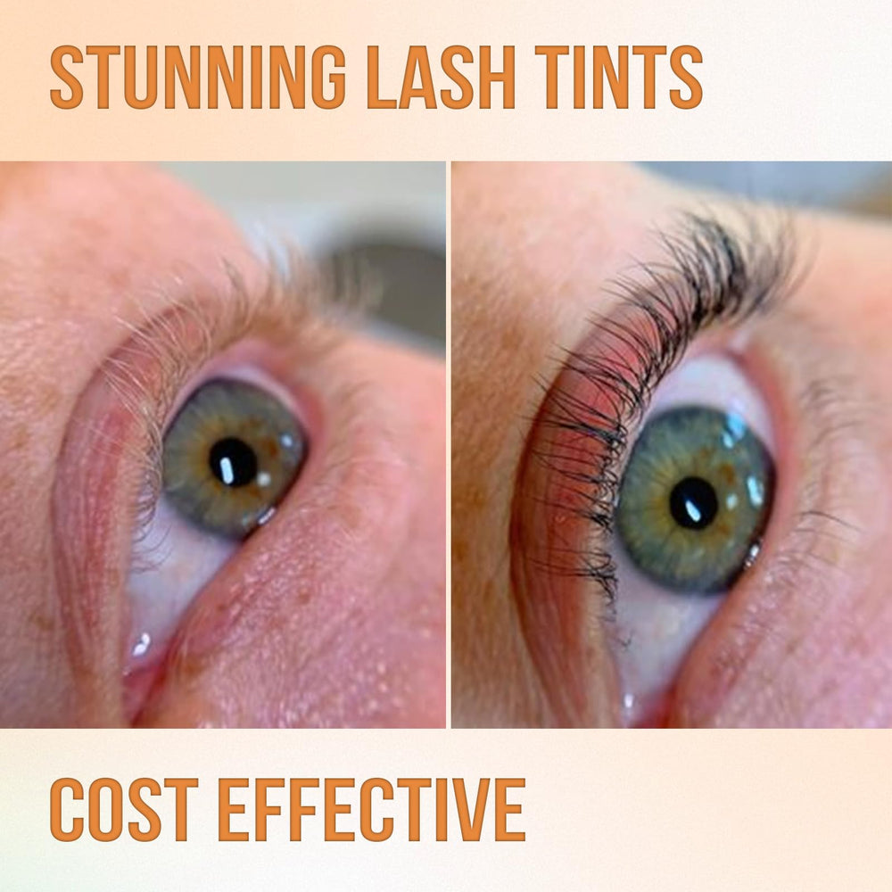 Lomansa Eyelash Color Kit bottle with airless pump for hygienic application.