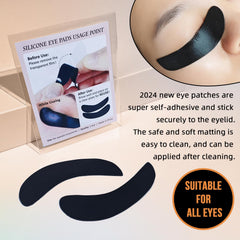 Lomansa Eyelash Color Kit silicone eye patches offer reusable comfort.