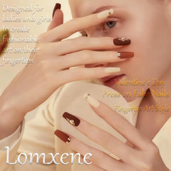 Lomxene valentines nails gift-ready pack ideal for gifting