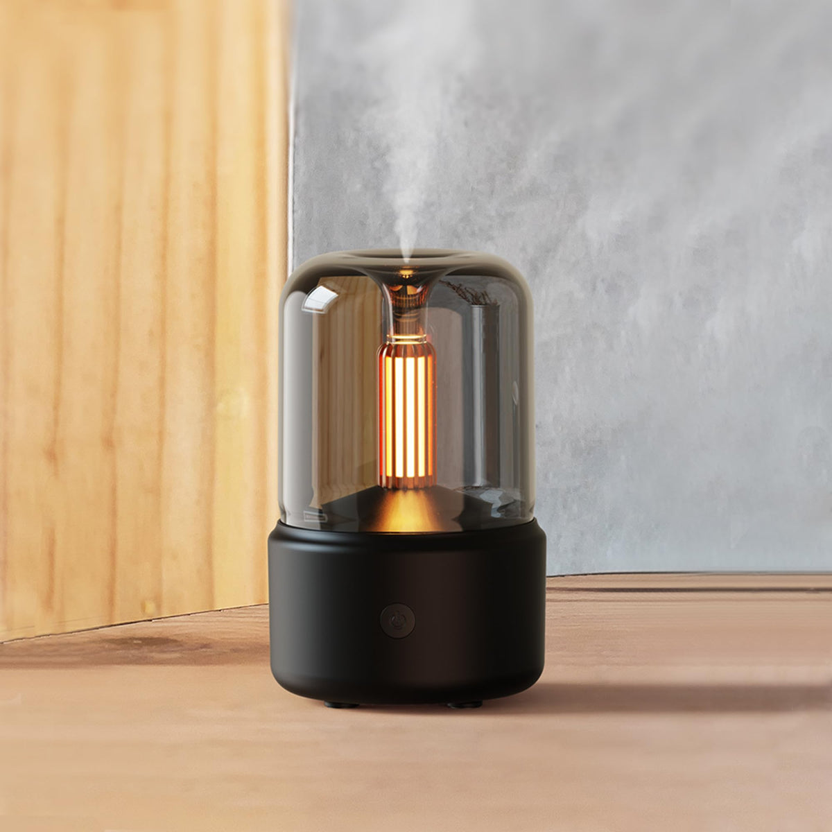 LONCIN 150ml ultrasonic essential oil diffuser with candlelight lighting