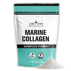 Lone Star Botanicals Marine Collagen Powder bottle label