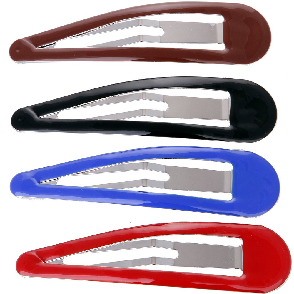 LONEEDY pack of 10 large snapping clips, assembly view for thick hair management.