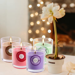 Long burn time per candle and overall set burn time