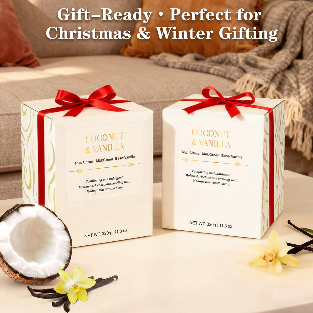 Long-lasting soy wax candles burning up to 75 hours