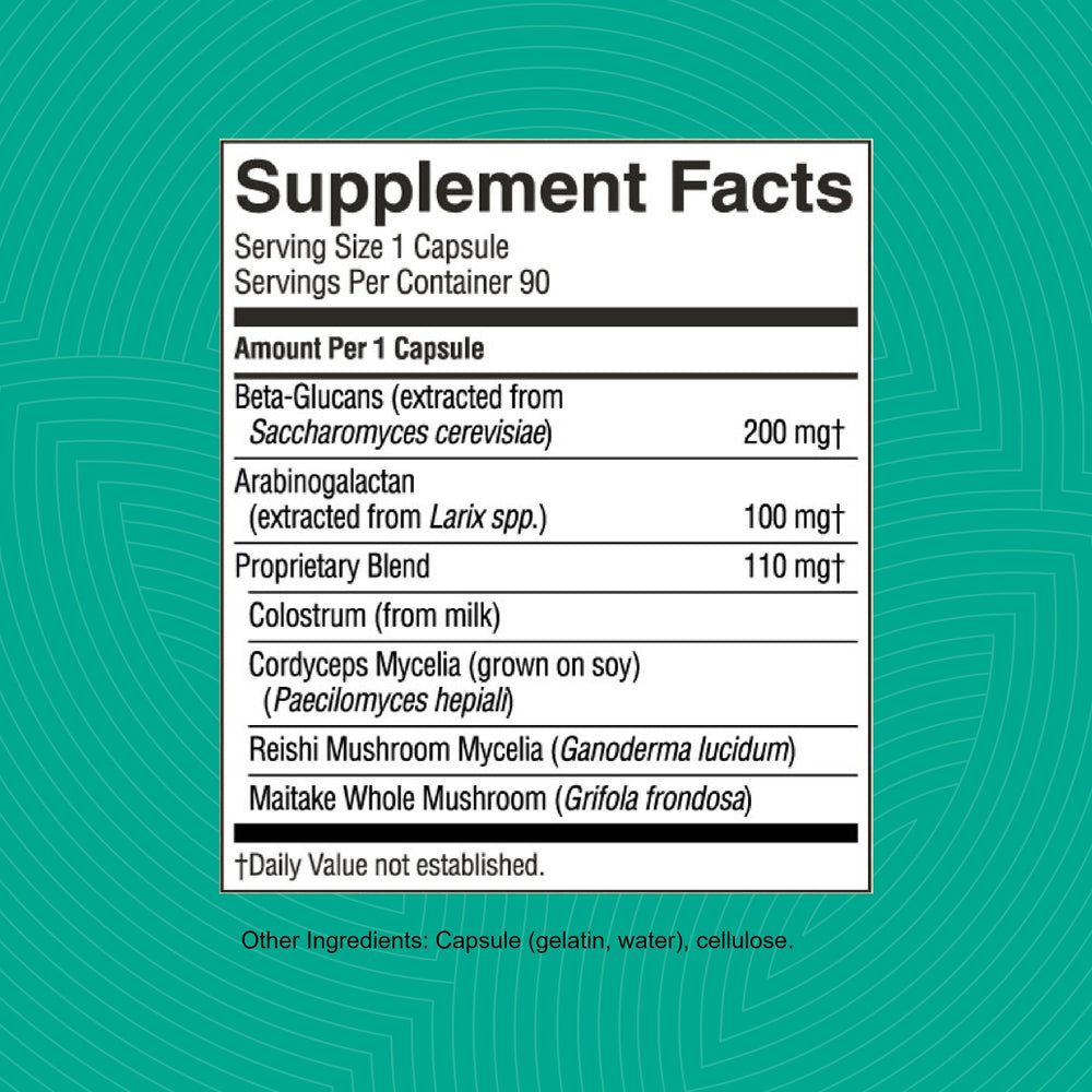 Long-chain polysaccharides for daily immune support