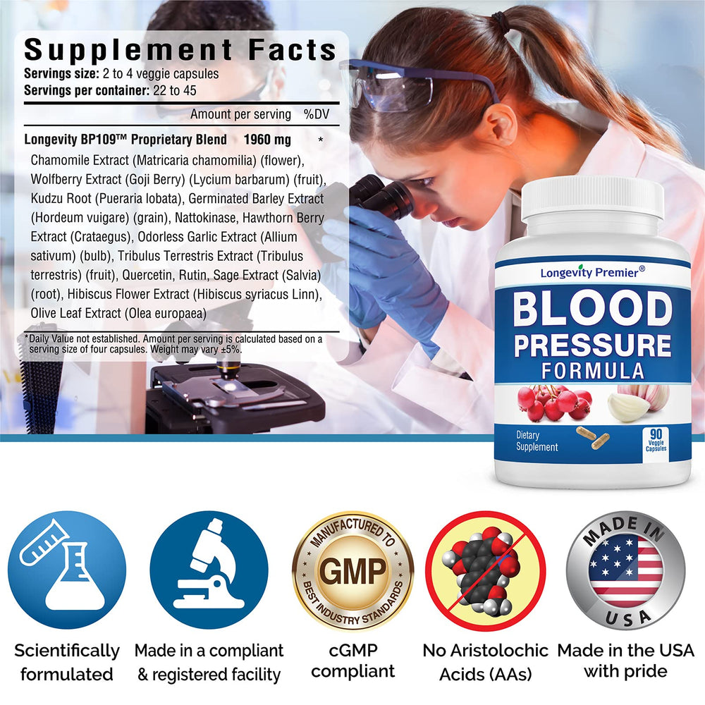 Capsules of Longevity Blood Pressure Formula