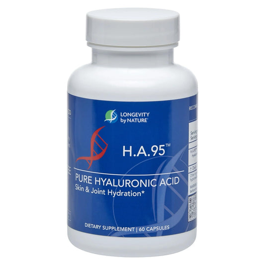 Longevity by Nature H.A.95 joint support capsule and packaging