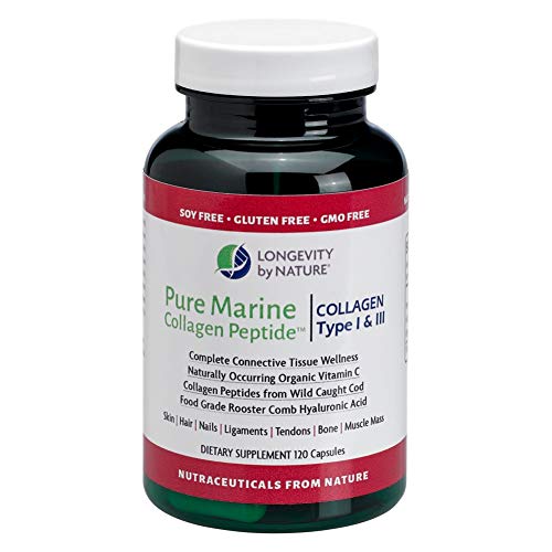Longevity by Nature Marine Collagen peptides Type I & III for skin hydration