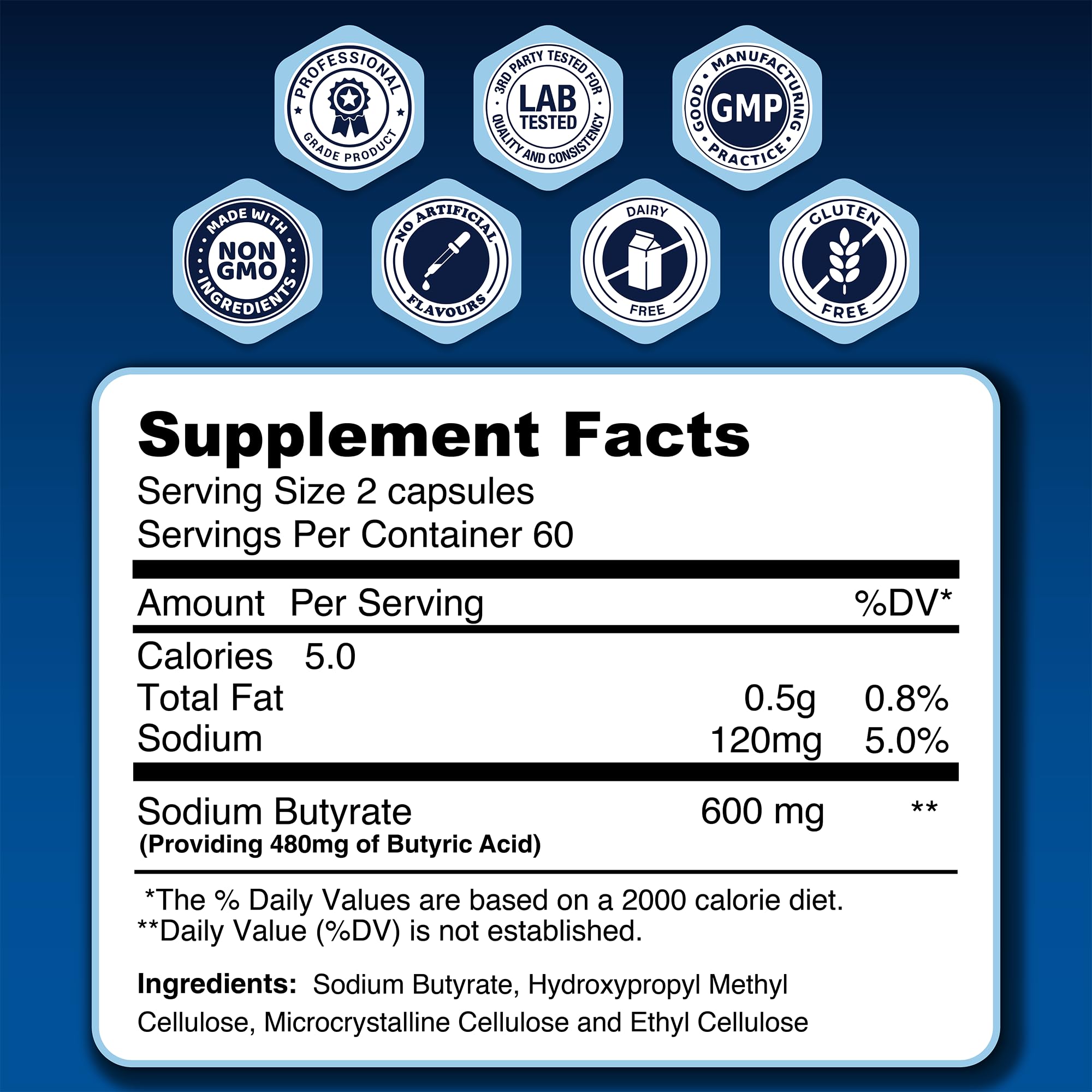 Ingredients panel showing naturally sourced components
