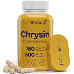 LongLifeNutri Chrysin 500mg bottle