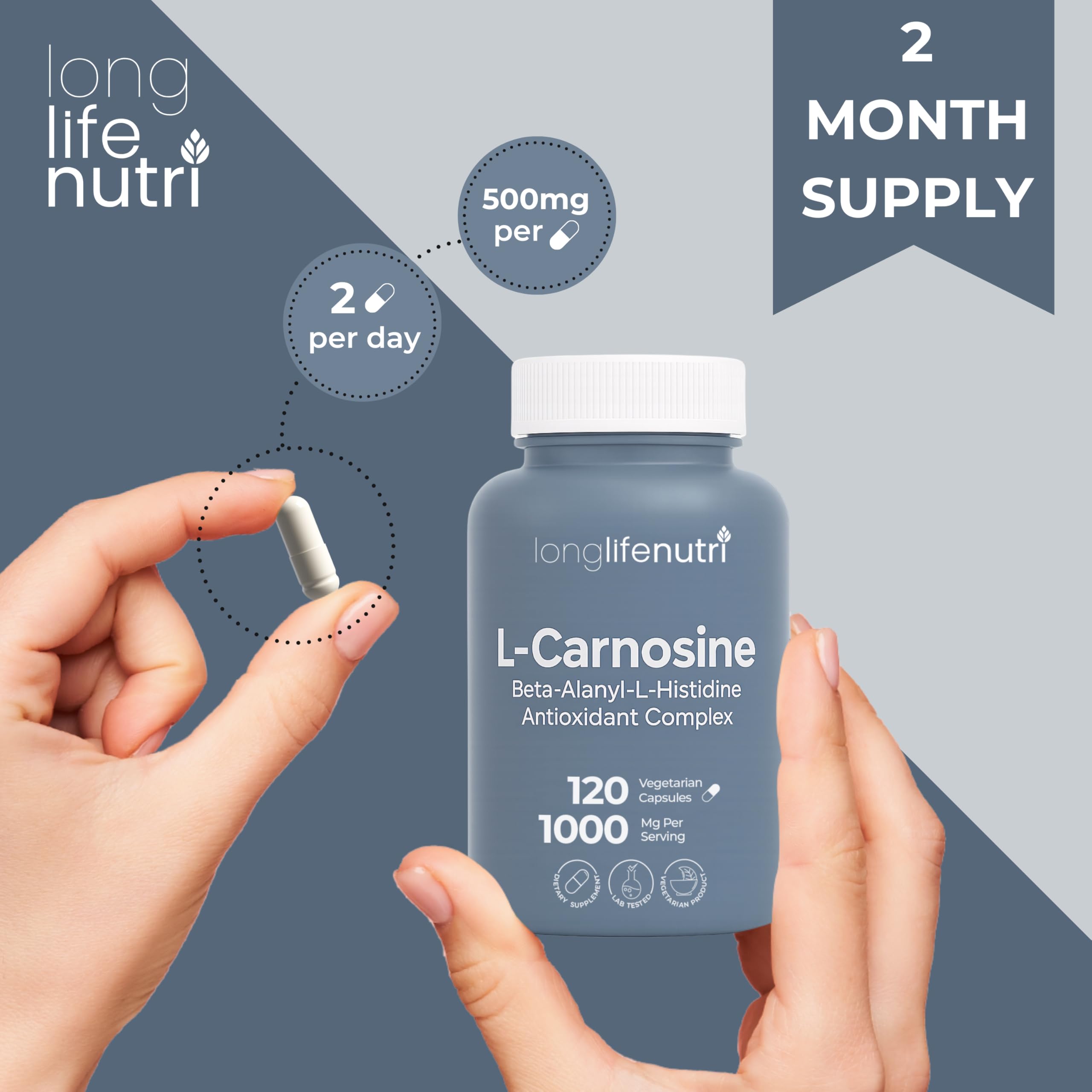 Brain clarity concept with L-Carnosine