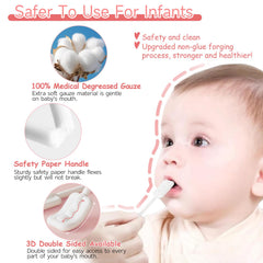 60 disposable baby oral cleaners for newborns