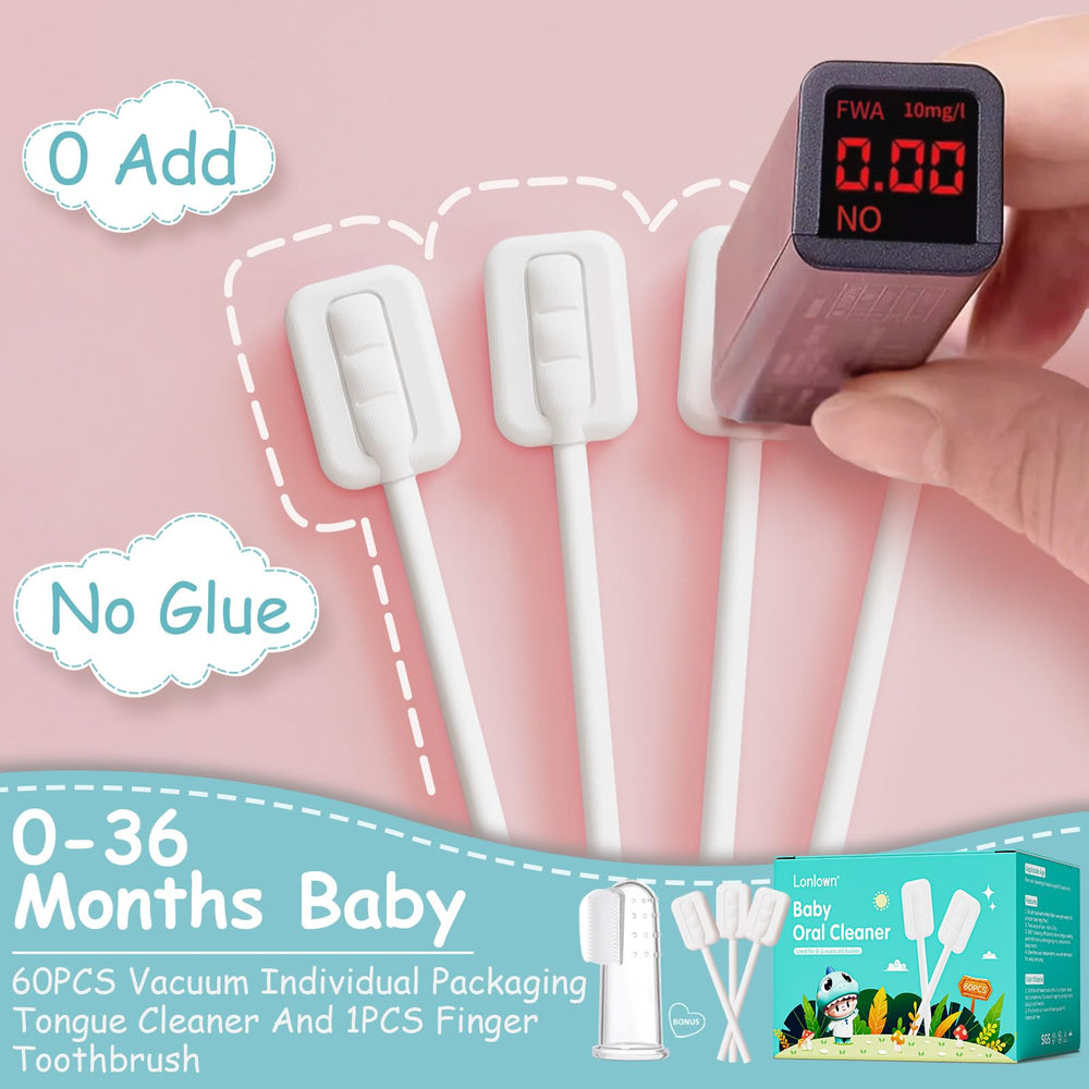 Contents: 60 oral cleaners + 1 finger cushion