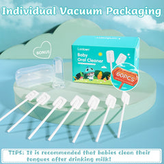 Portable single-use infant oral cleaner for travel