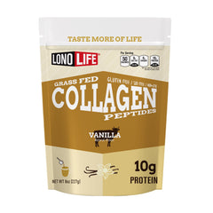 LonoLife Vanilla Collagen Peptides 8oz container