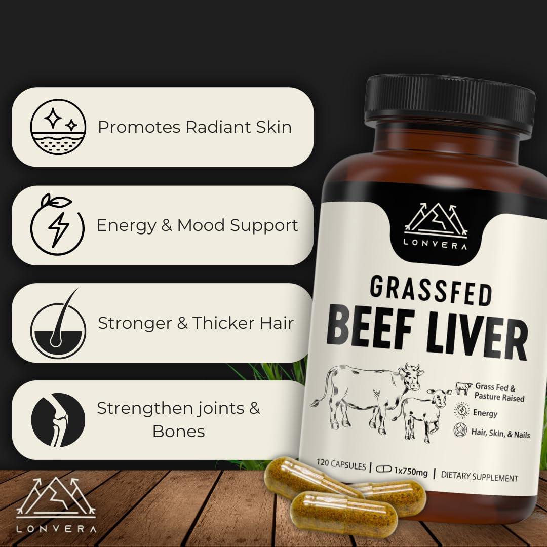 Lonvera bottle label highlights grass-fed origin and clean ingredients.